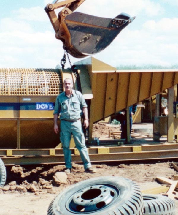 Mining precious stones in Cambodia