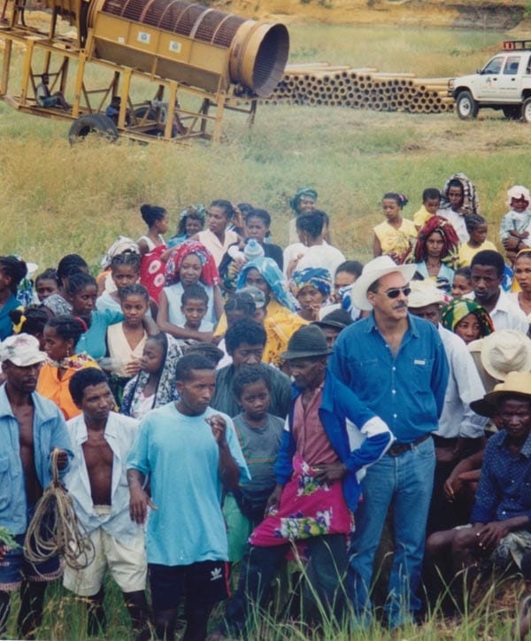 Mining precious stones in Madagascar